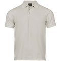 Cement - Front - Tee Jays Mens Luxury Stretch Pique Polo Shirt