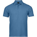 Ocean Blue - Front - Tee Jays Mens Luxury Stretch Pique Polo Shirt