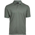 Leaf Green - Front - Tee Jays Mens Luxury Stretch Pique Polo Shirt