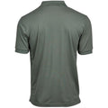 Leaf Green - Back - Tee Jays Mens Luxury Stretch Pique Polo Shirt