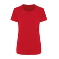 Fire Red - Front - Ecologie Womens-Ladies Ambaro Recycled Sports T-Shirt