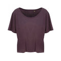 Wild Mulberry - Front - Ecologie Womens-Ladies Daintree EcoViscose Cropped T-Shirt