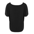 Jet Black - Back - Ecologie Womens-Ladies Daintree EcoViscose Cropped T-Shirt