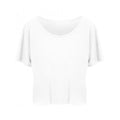 Arctic White - Front - Ecologie Womens-Ladies Daintree EcoViscose Cropped T-Shirt
