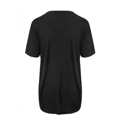 Jet Black - Back - Ecologie Mens Daintree EcoViscose T-Shirt