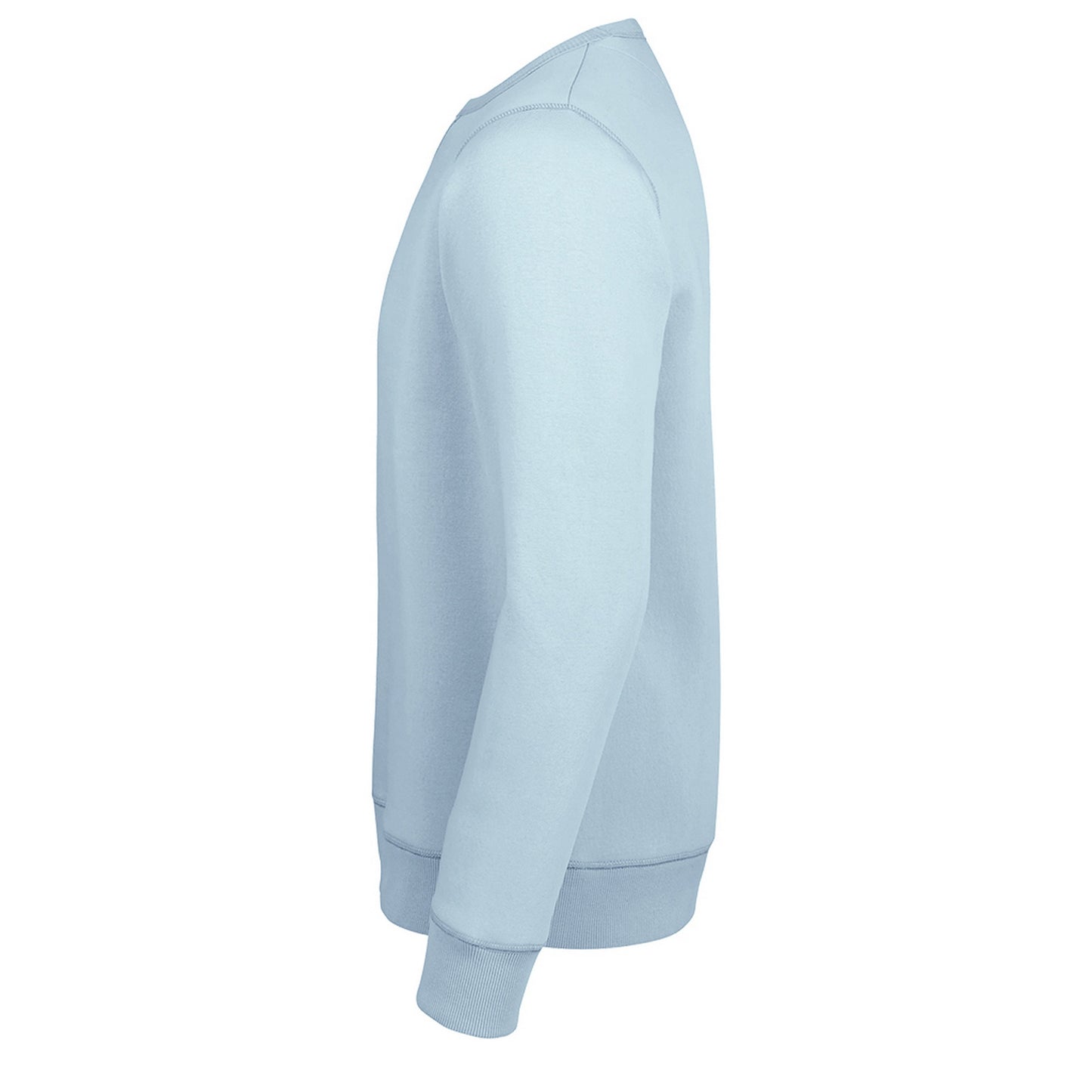 Creamy Blue - Side - Sols Unisex Adults Sully Sweatshirt