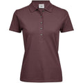 Grape - Front - Tee Jays Womens-Ladies Luxury Stretch Polo Shirt