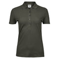 Deep Green - Front - Tee Jays Womens-Ladies Luxury Stretch Polo Shirt