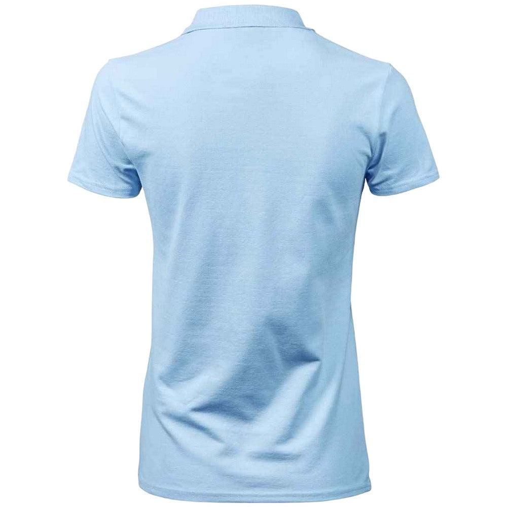 Light Blue - Back - Tee Jays Womens-Ladies Luxury Stretch Polo Shirt