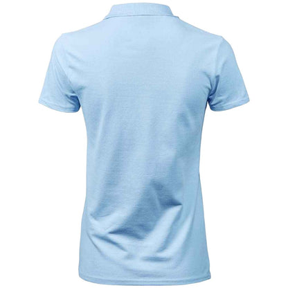 Light Blue - Back - Tee Jays Womens-Ladies Luxury Stretch Polo Shirt