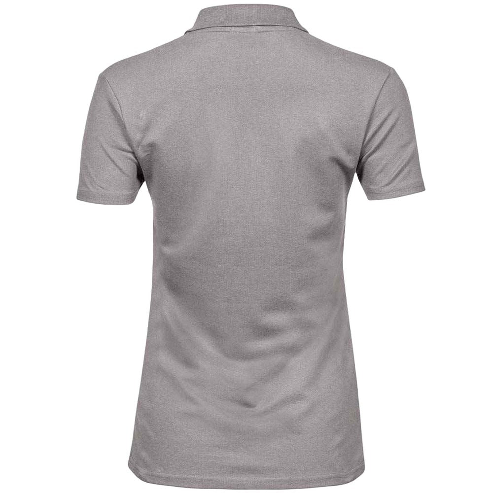 Stone - Back - Tee Jays Womens-Ladies Luxury Stretch Polo Shirt