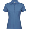 Ocean Blue - Front - Tee Jays Womens-Ladies Luxury Stretch Polo Shirt