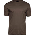 Chocolate Brown - Front - Tee Jays Mens Interlock T-Shirt
