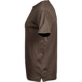 Chocolate Brown - Side - Tee Jays Mens Interlock T-Shirt