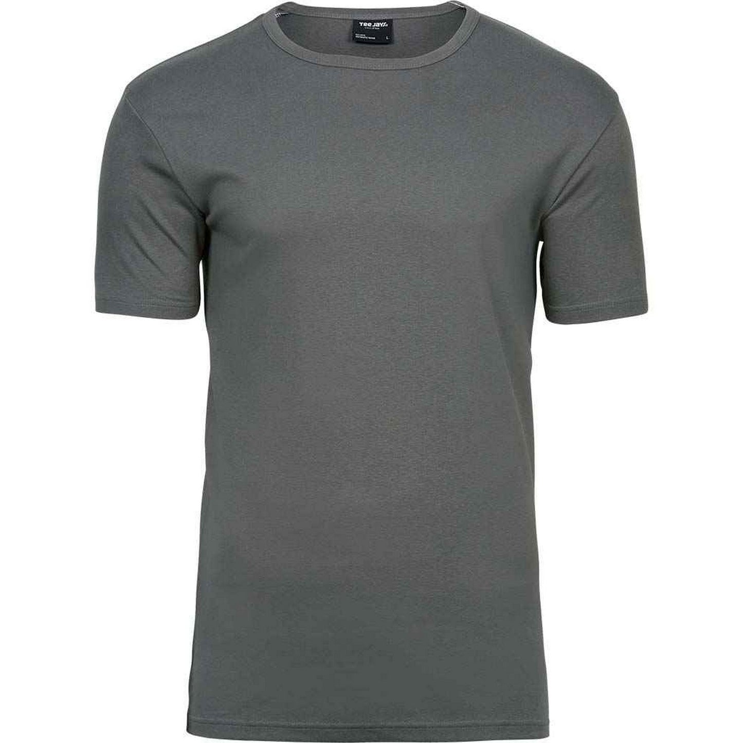 Powder Grey - Front - Tee Jays Mens Interlock T-Shirt