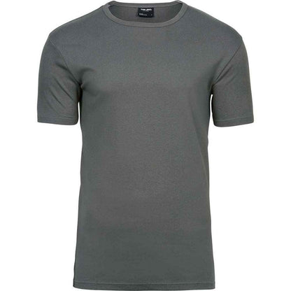 Powder Grey - Front - Tee Jays Mens Interlock T-Shirt