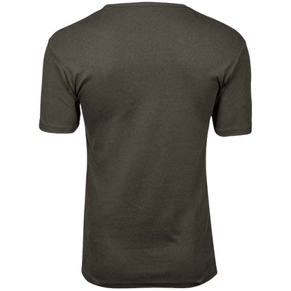 Dark Olive - Back - Tee Jays Mens Interlock T-Shirt