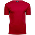 Red - Front - Tee Jays Mens Interlock T-Shirt