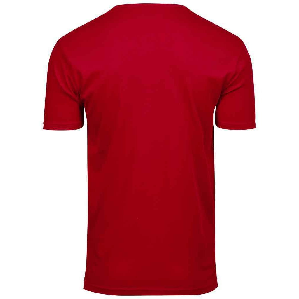 Red - Back - Tee Jays Mens Interlock T-Shirt
