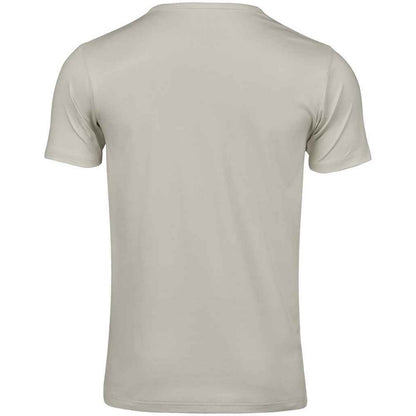 Cement - Back - Tee Jays Mens Interlock T-Shirt