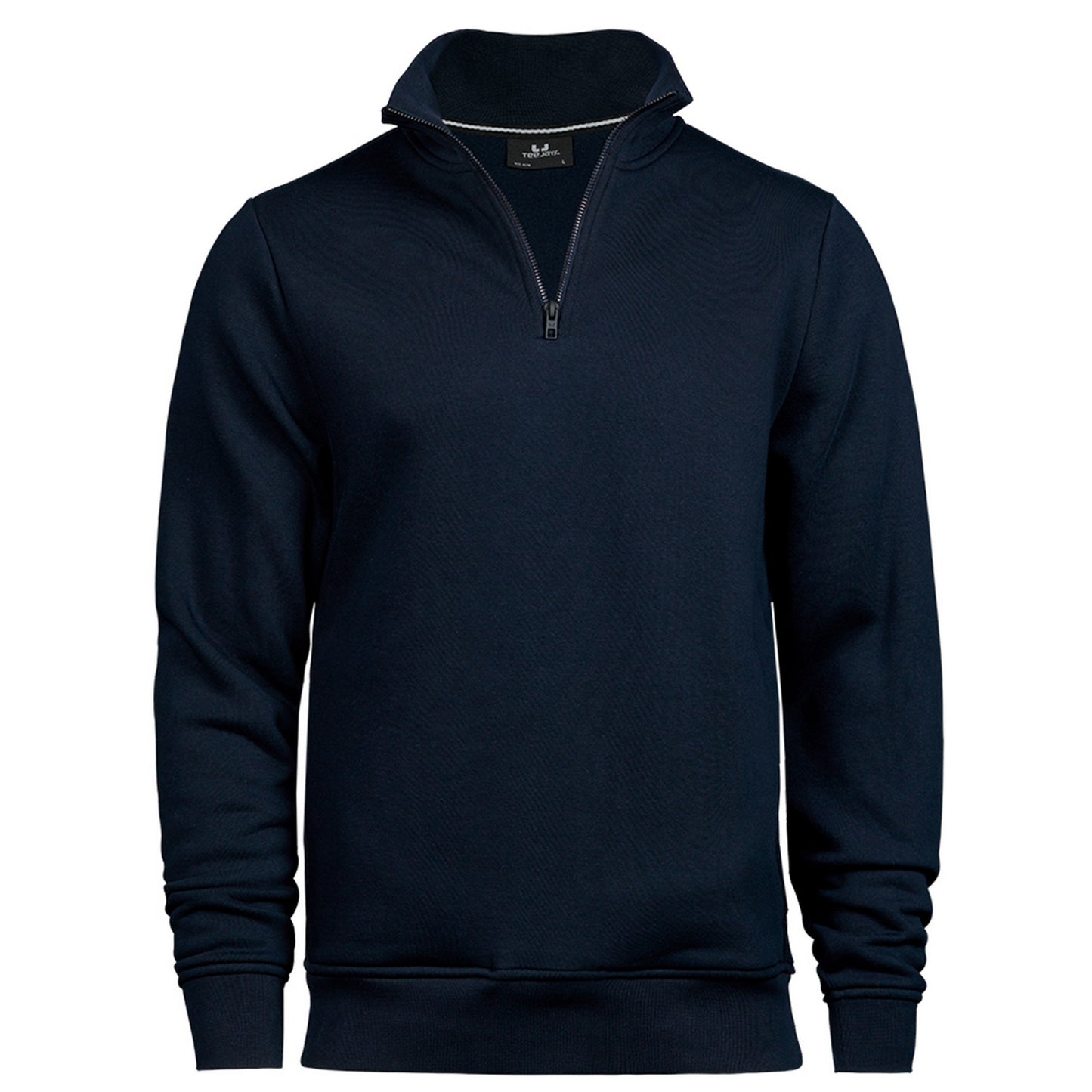 Navy - Front - Tee Jays Mens Half Zip Sweatshirt