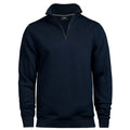 Navy - Front - Tee Jays Mens Half Zip Sweatshirt