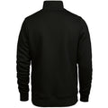 Black - Back - Tee Jays Mens Half Zip Sweatshirt