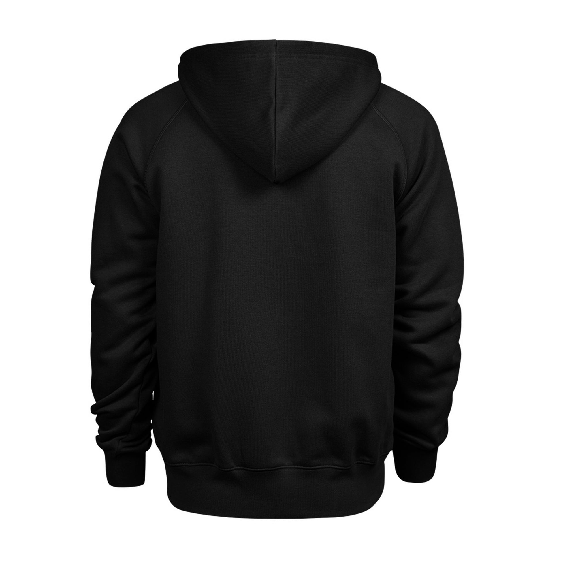 Black - Back - Tee Jays Mens Fashion Zip Hooded Sweatshirt
