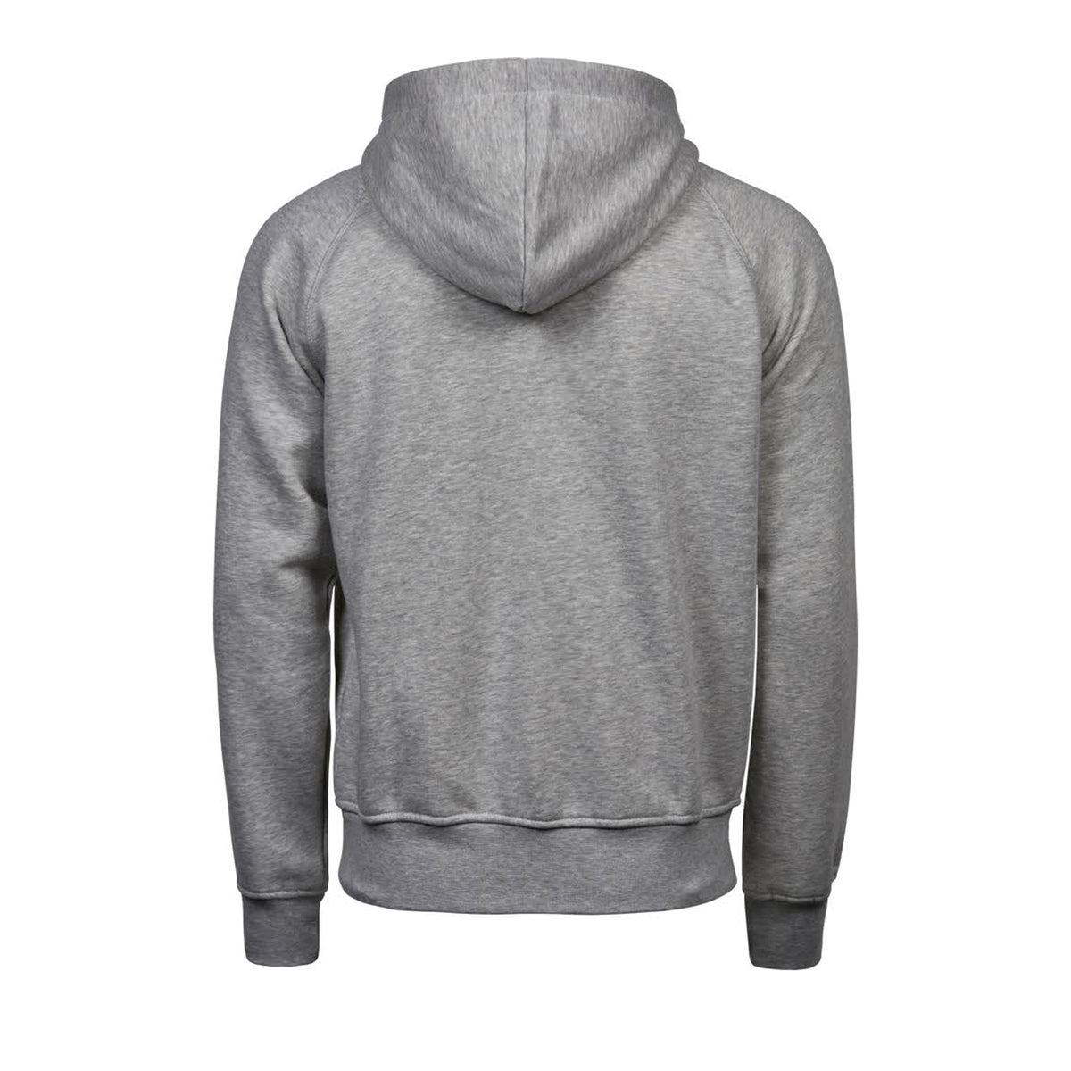Heather Grey - Back - Tee Jays Mens Fashion Zip Hooded Sweatshirt