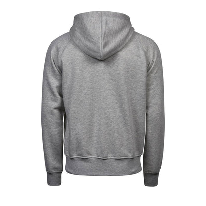 Heather Grey - Back - Tee Jays Mens Fashion Zip Hooded Sweatshirt