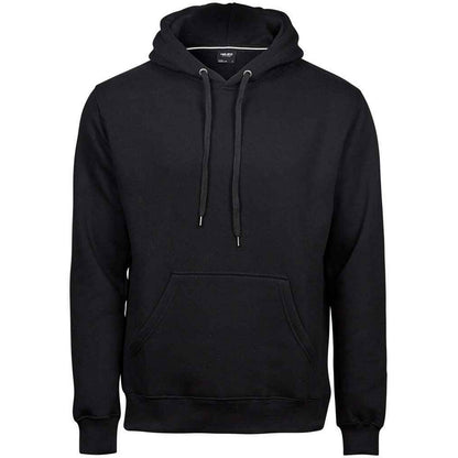 Black - Front - Tee Jays Mens Hooded Sweatshirt