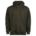Dark Olive - Front - Tee Jays Mens Hooded Sweatshirt