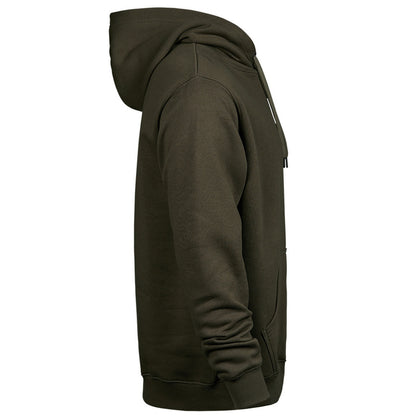 Dark Olive - Side - Tee Jays Mens Hooded Sweatshirt