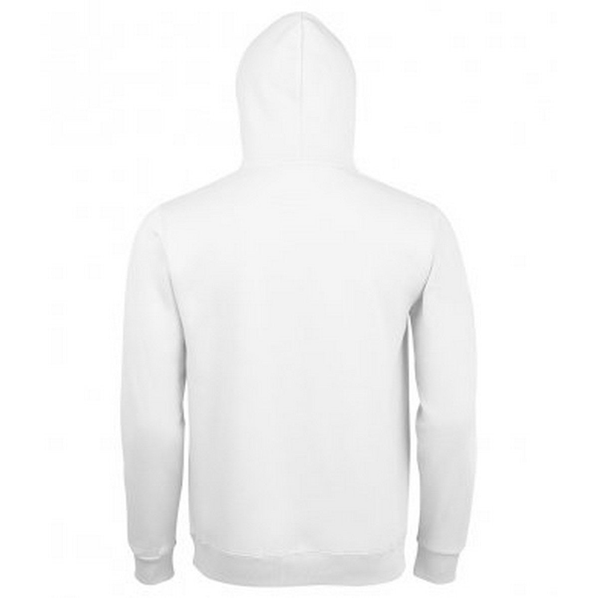White - Back - SOLS Unisex Adults Spencer Hooded Sweatshirt