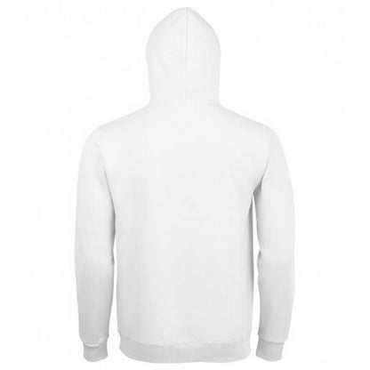 White - Back - SOLS Unisex Adults Spencer Hooded Sweatshirt