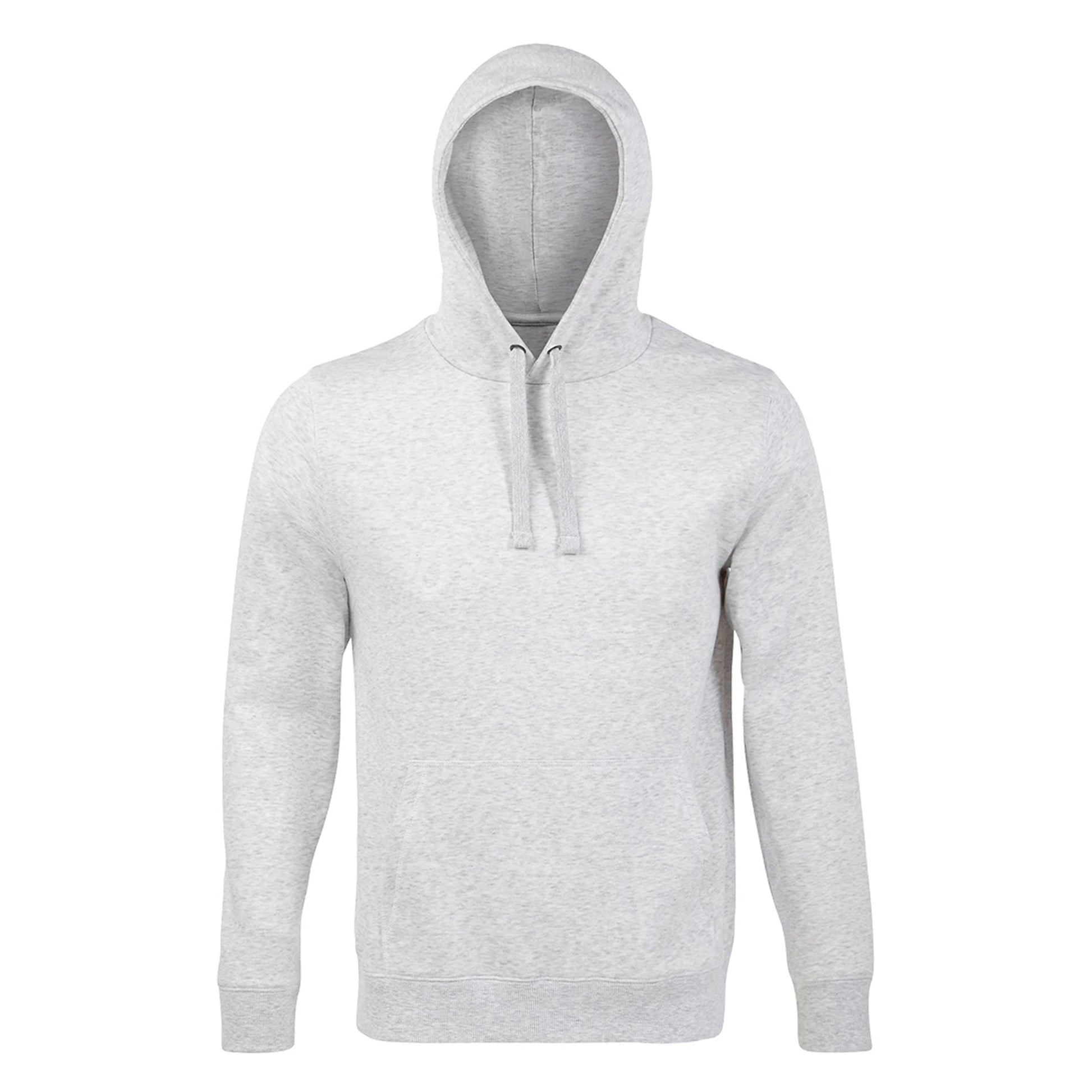 Ash - Side - SOLS Unisex Adults Spencer Hooded Sweatshirt