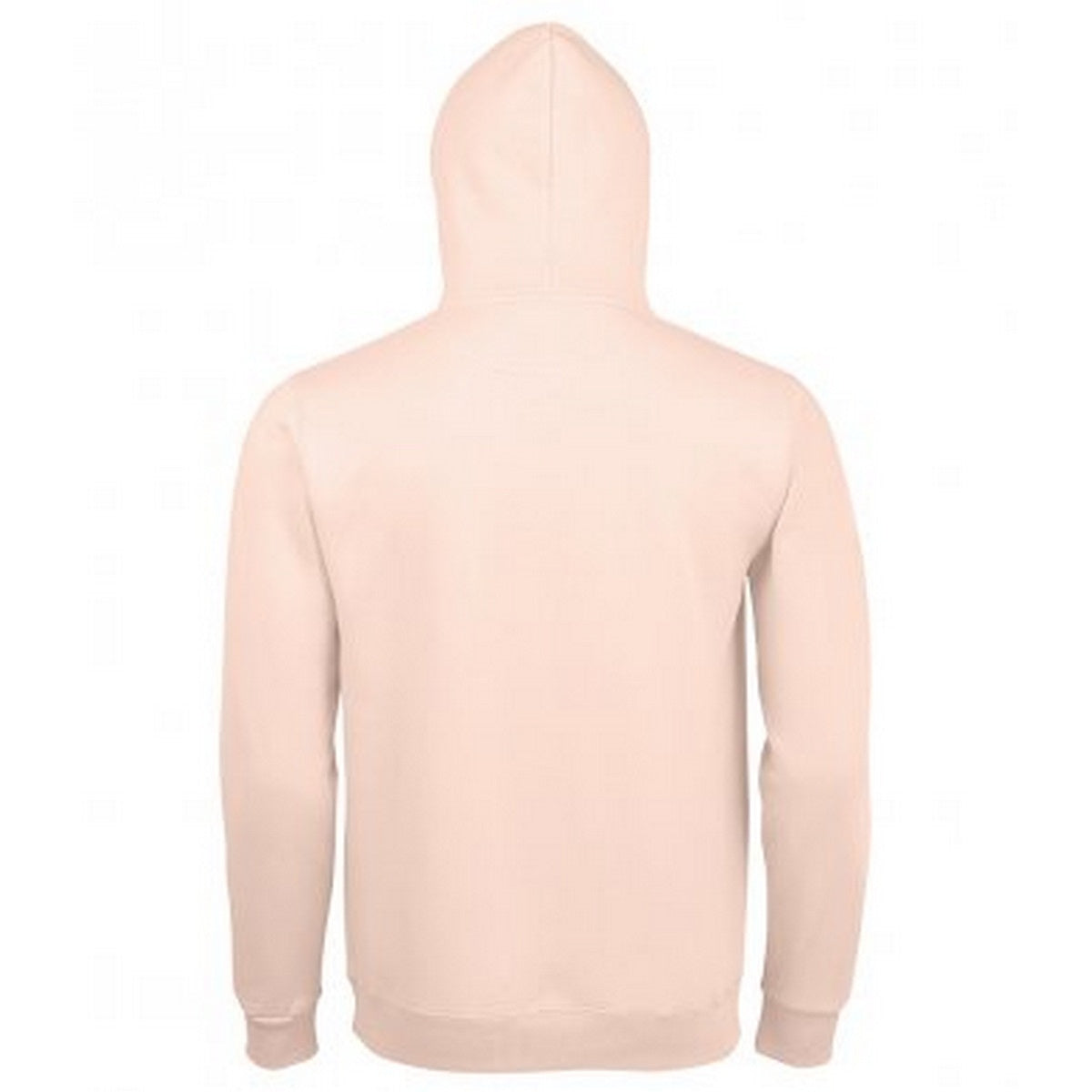 Creamy Pink - Back - SOLS Unisex Adults Spencer Hooded Sweatshirt