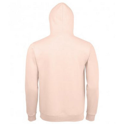 Creamy Pink - Back - SOLS Unisex Adults Spencer Hooded Sweatshirt