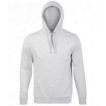Ash - Front - SOLS Unisex Adults Spencer Hooded Sweatshirt