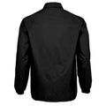 Black - Back - SOLS Unisex Adults Sacramento Windbreaker Jacket