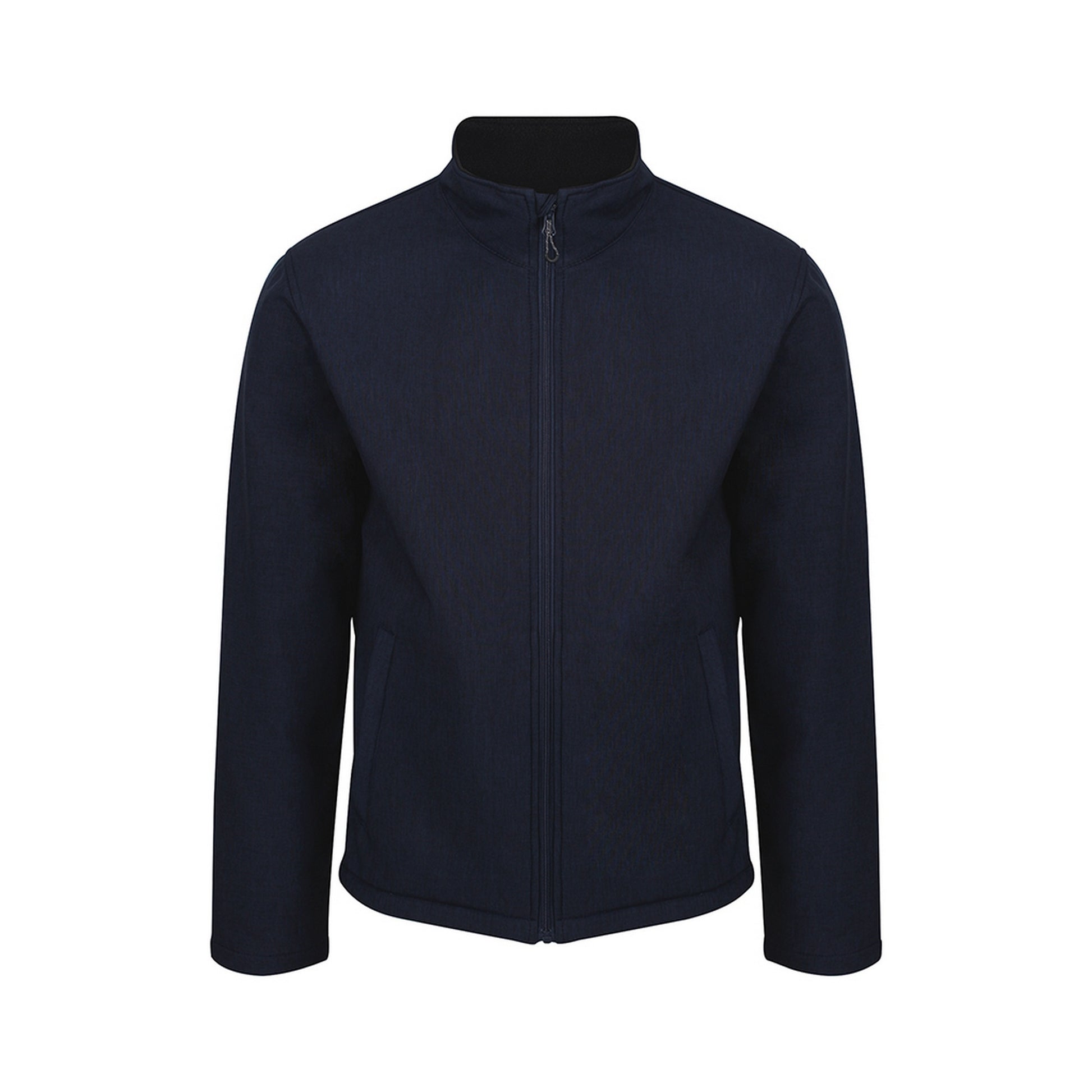 Navy Marl - Front - Regatta Mens Limestone Marl Soft Shell Jacket