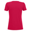 Dark Pink - Back - SOLS Womens-Ladies Motion V Neck T-Shirt