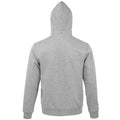 Grey Marl - Back - SOLS Mens Spike Full Zip Hooded Sweatshirt