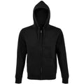 Black - Front - SOLS Mens Spike Full Zip Hooded Sweatshirt