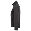 Charcoal - Side - SOLS Womens-Ladies Radian Soft Shell Jacket