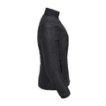 Black - Side - Russell Womens-Ladies Cross Padded Jacket