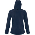 French Navy - Side - SOLS Womens-Ladies Replay Hooded Soft Shell Jacket (Breathable, Windproof And Water Resistant)