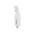 White - Lifestyle - SOLS Womens-Ladies Replay Hooded Soft Shell Jacket (Breathable, Windproof And Water Resistant)