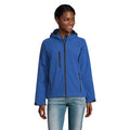 Royal Blue - Back - SOLS Womens-Ladies Replay Hooded Soft Shell Jacket (Breathable, Windproof And Water Resistant)