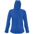 Royal Blue - Side - SOLS Womens-Ladies Replay Hooded Soft Shell Jacket (Breathable, Windproof And Water Resistant)